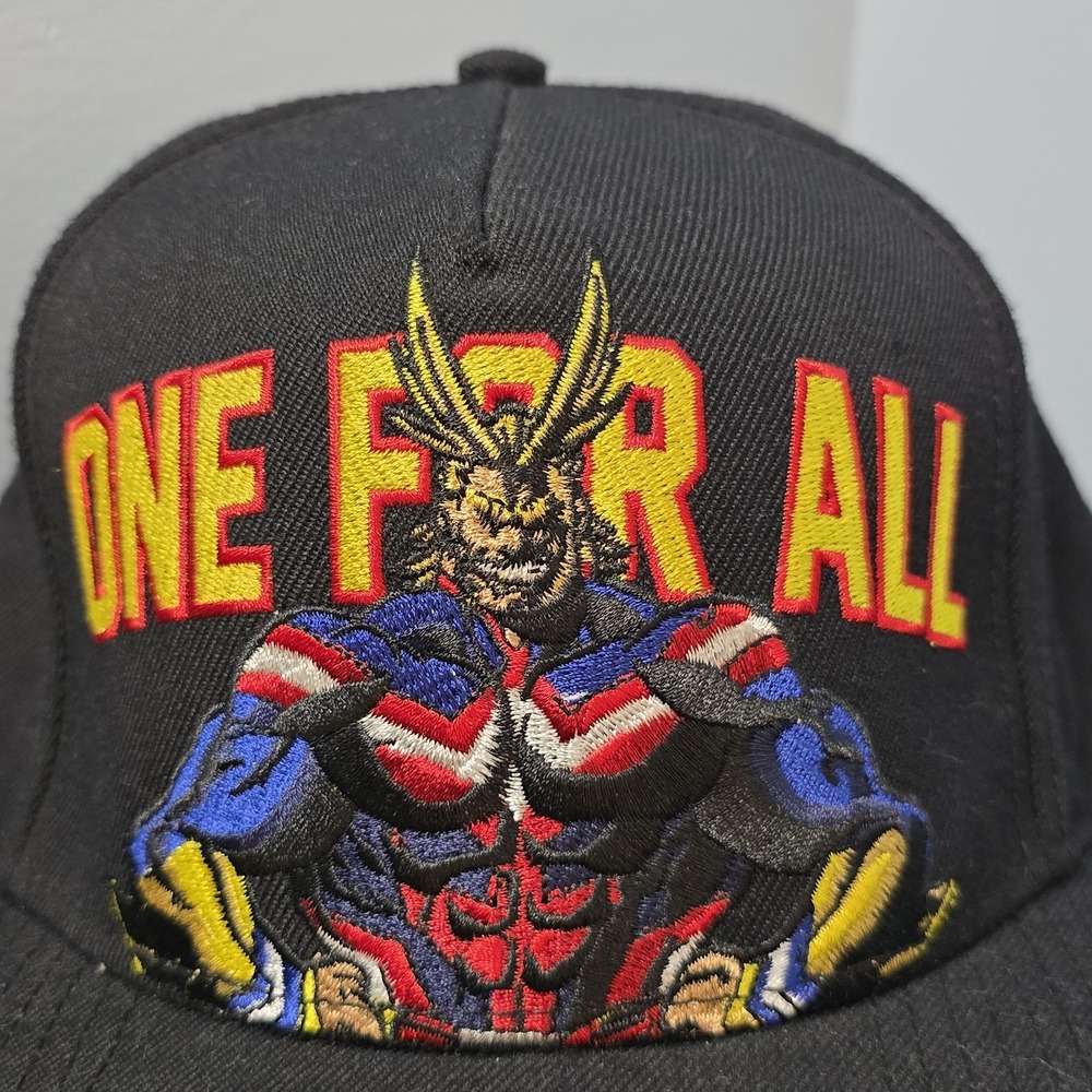 My Hero Academia Snapback Hat Cap Officially Licensed ONE FOR ALL Black‎